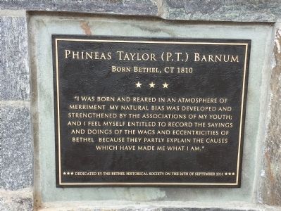 Phineas Taylor (P.T.) Barnum Marker. Click for full size. Phineas Taylor (P.T.) Barnum Marker image. Click for full size.