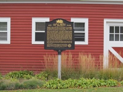 Earle Brown and the Brooklyn Farm Marker. Click for full size. Earle Brown and the Brooklyn Farm Marker image. Click for full size.