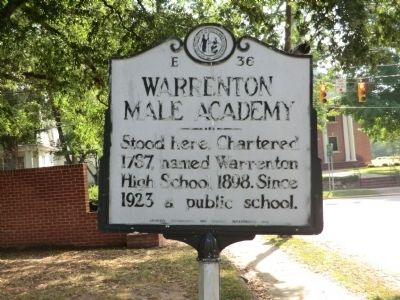 Warrenton Male Academy Marker image. Click for full size.