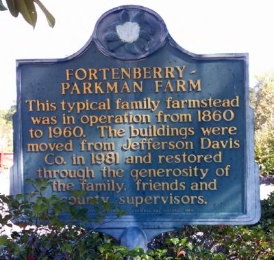 Fortenberry - Parkman Farm Marker. Click for full size. Fortenberry - Parkman Farm Marker image. Click for full size.