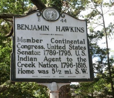Benjamin Hawkings Marker. Click for full size. Benjamin Hawkings Marker image. Click for full size.