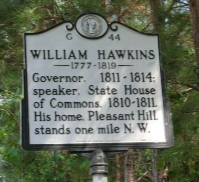 William Hawkins Marker. Click for full size. William Hawkins Marker image. Click for full size.