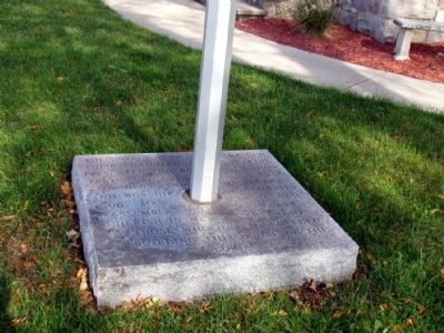 Inscribed Base of Marker. Click for full size. Inscribed Base of Marker image. Click for full size.
