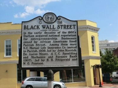Black Wall Street Marker. Click for full size. Black Wall Street Marker image. Click for full size.