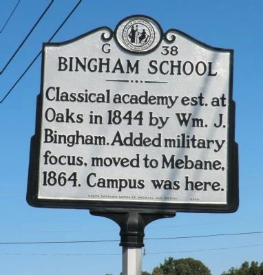 Bingham School Marker image. Click for full size.