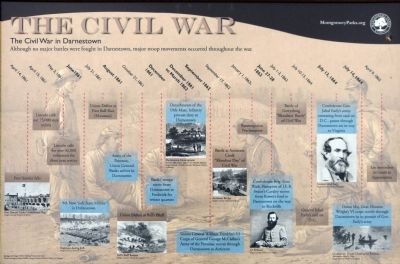 The Civil War in Darnestown Marker image. Click for full size.