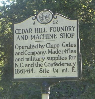 Cedar Hill Foundry and Machine Shop Marker. Click for full size. Cedar Hill Foundry and Machine Shop Marker image. Click for full size.