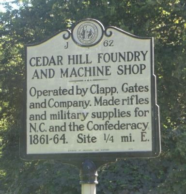 Cedar Hill Foundry and Machine Shop Marker image. Click for full size.