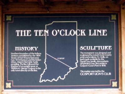 The Ten O'Clock Line Marker. Click for full size. The Ten O'Clock Line Marker image. Click for full size.