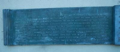 Coit Memorial Tower Marker, left panel. Click for full size. Coit Memorial Tower Marker, left panel image. Click for full size.