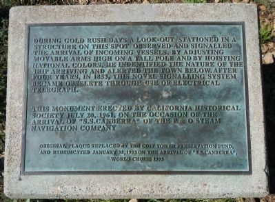 Telegraph Hill Marker. Click for full size. Telegraph Hill Marker image. Click for full size.