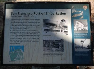 San Francisco Port of Embarkation Marker image. Click for full size.