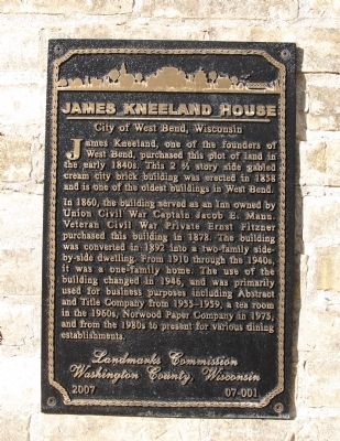 James Kneeland House Marker. Click for full size. James Kneeland House Marker image. Click for full size.