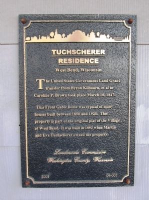 Tuchscherer Residence Marker image. Click for full size.
