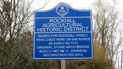 Rockhill Agricultural Historic District Marker image. Click for full size.