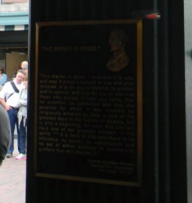 "This Market Is Yours" Marker. Click for full size. "This Market Is Yours" Marker image. Click for full size.