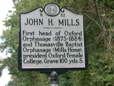 John H. Mills Marker. Click for full size. John H. Mills Marker image. Click for full size.