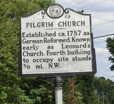 Pilgrim Church Marker image. Click for full size.