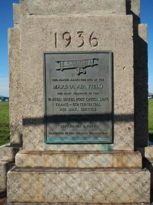 Marina Air Field Marker. Click for full size. Marina Air Field Marker image. Click for full size.