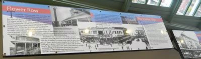 Interior (upper level) Historical Panels: "Flower Row" & "The Market Sign". Click for full size. Interior (upper level) Historical Panels: "Flower Row" & "The Market Sign" image. Click for full size.