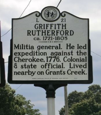Griffith Rutherford Marker image. Click for full size.