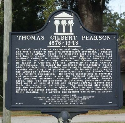 Thomas Gilbert Pearson Marker image. Click for full size.