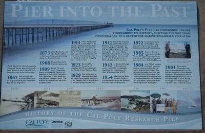 Pier Into The Past Marker image. Click for full size.