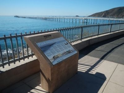 Pier Into The Past Marker. Click for full size. Pier Into The Past Marker image. Click for full size.