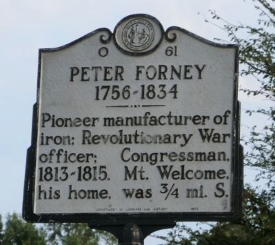 Peter Forney Marker. Click for full size. Peter Forney Marker image. Click for full size.