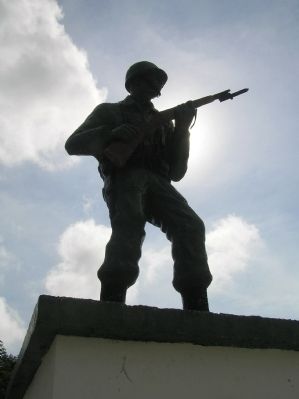 Detail of Monument to the Honduran soldier image. Click for full size.
