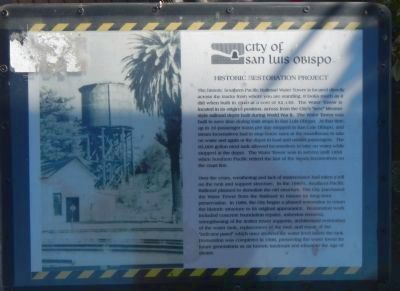Southern Pacific Water Tower Marker. Click for full size. Southern Pacific Water Tower Marker image. Click for full size.