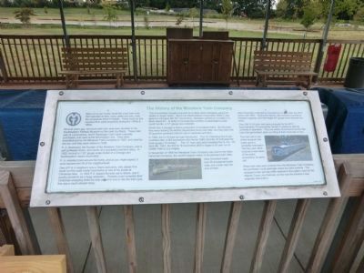 The History of the Minature Train Company Marker image. Click for full size.