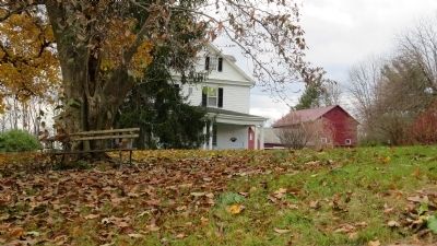 Barn mentioned on marker. Click for full size. Barn mentioned on marker image. Click for full size.