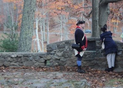 Reenactors at the Charles Burr Todd Marker. Click for full size. Reenactors at the Charles Burr Todd Marker image. Click for full size.