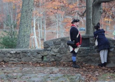 Reenactors at the Charles Burr Todd Marker image. Click for full size.