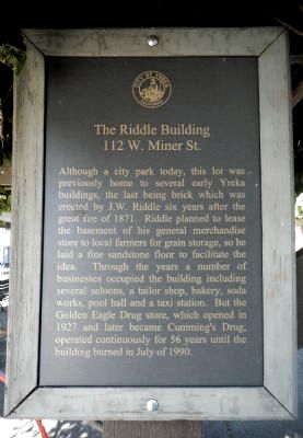 The Riddle Building Marker image. Click for full size.