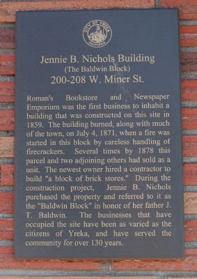 Jennie B. Nichols Building Marker image. Click for full size.