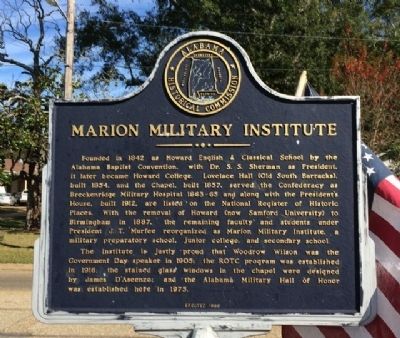 Marion Military Institute Marker image. Click for full size.