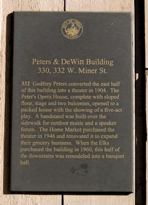 Peters & DeWitt Building Marker. Click for full size. Peters & DeWitt Building Marker image. Click for full size.
