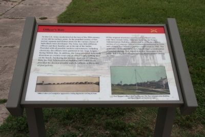 Officer’s Row Marker. Click for full size. Officer’s Row Marker image. Click for full size.