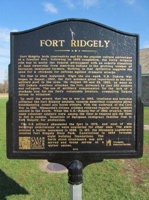 Fort Ridgely Marker image. Click for full size.