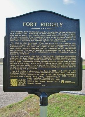 Fort Ridgely Marker image. Click for full size.