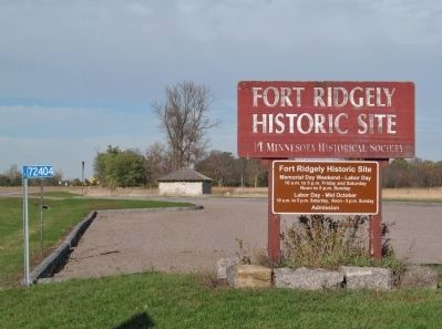 Fort Ridgely Historic Site Sign image. Click for full size.