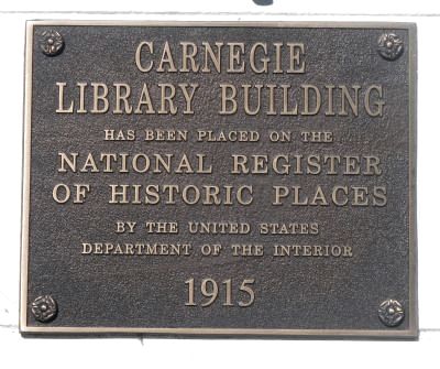 Carnegie Library Building Marker image. Click for full size.