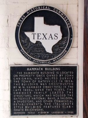 Hammack Building Marker image. Click for full size.