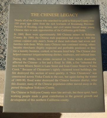 The Chinese Legacy Marker image. Click for full size.