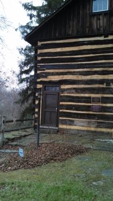 Walker-Ewing Log House Markers. Click for full size. Walker-Ewing Log House Markers image. Click for full size.