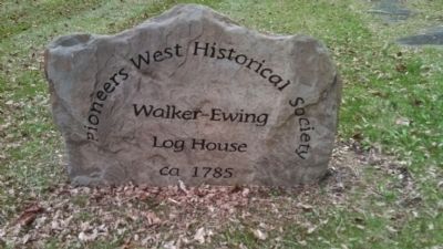 Walker-Ewing Log House Stone image. Click for full size.