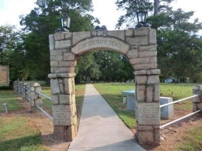 Confederate Dead - cemetery entrance arch image. Click for full size.