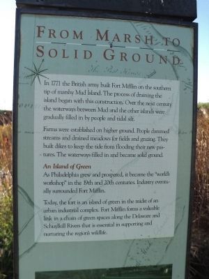 From Marsh to Solid Ground Marker image. Click for full size.